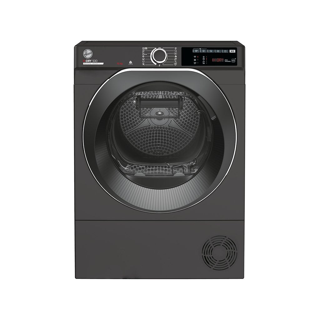 Hoover NDEH10A2TCBER-80 H-Dry 500 10kg Heat Pump Tumble Dryer with Aquavision, A++ Energy Rated - Graphite