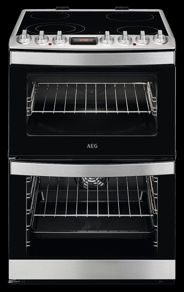 AEG CCB6740ACM SteamBake Ceramic Double Electric Cooker