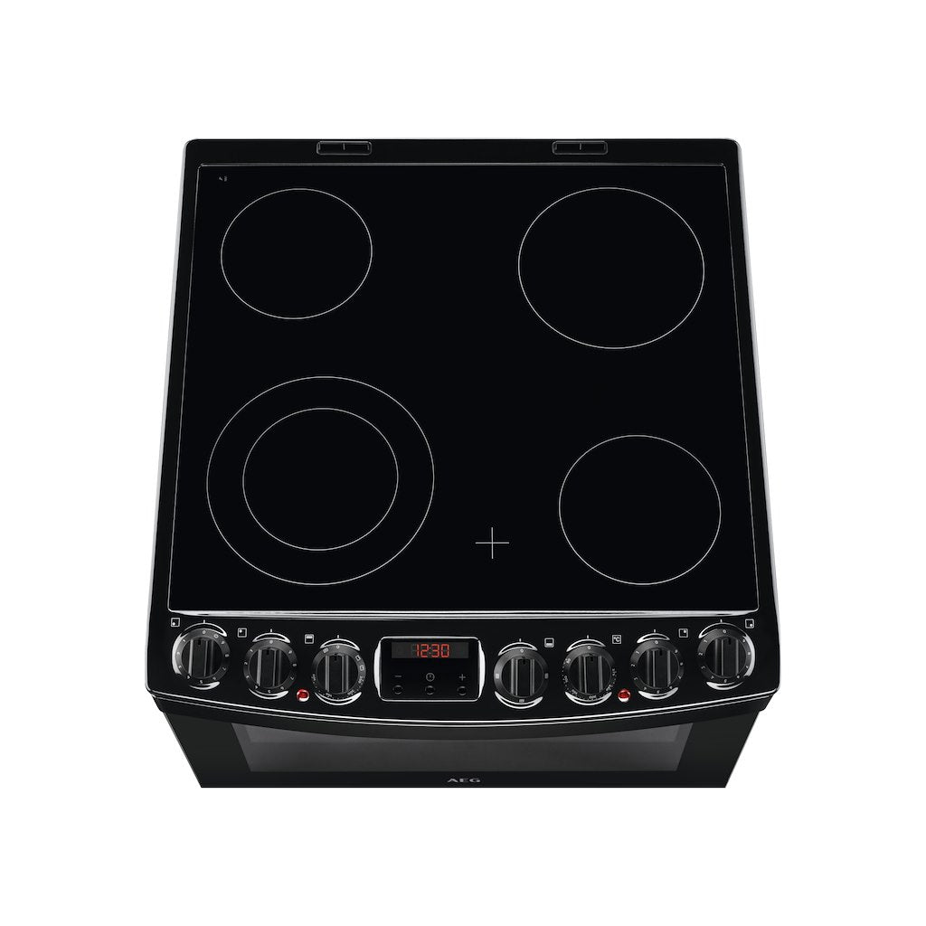 AEG CCB6740ACB SteamBake Ceramic Electric Cooker with Double Oven