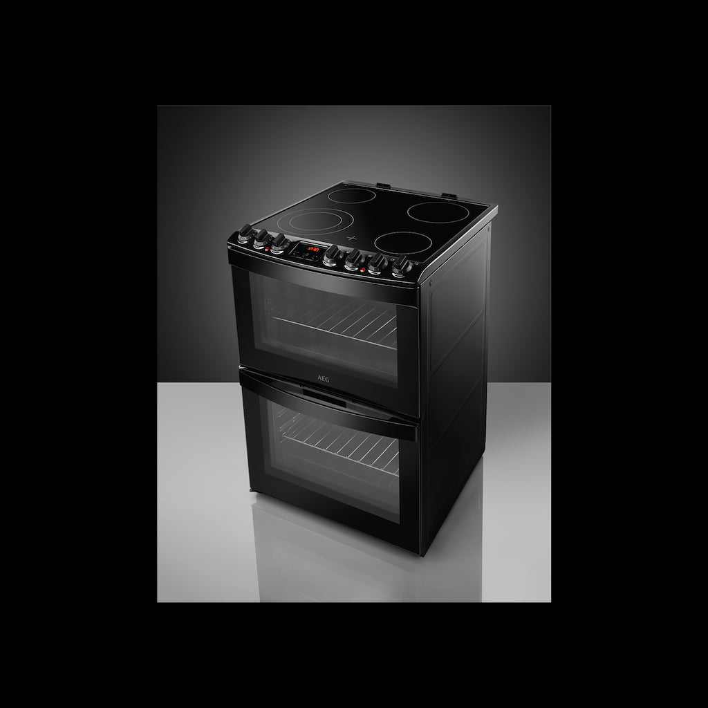 AEG CCB6740ACB SteamBake Ceramic Electric Cooker with Double Oven