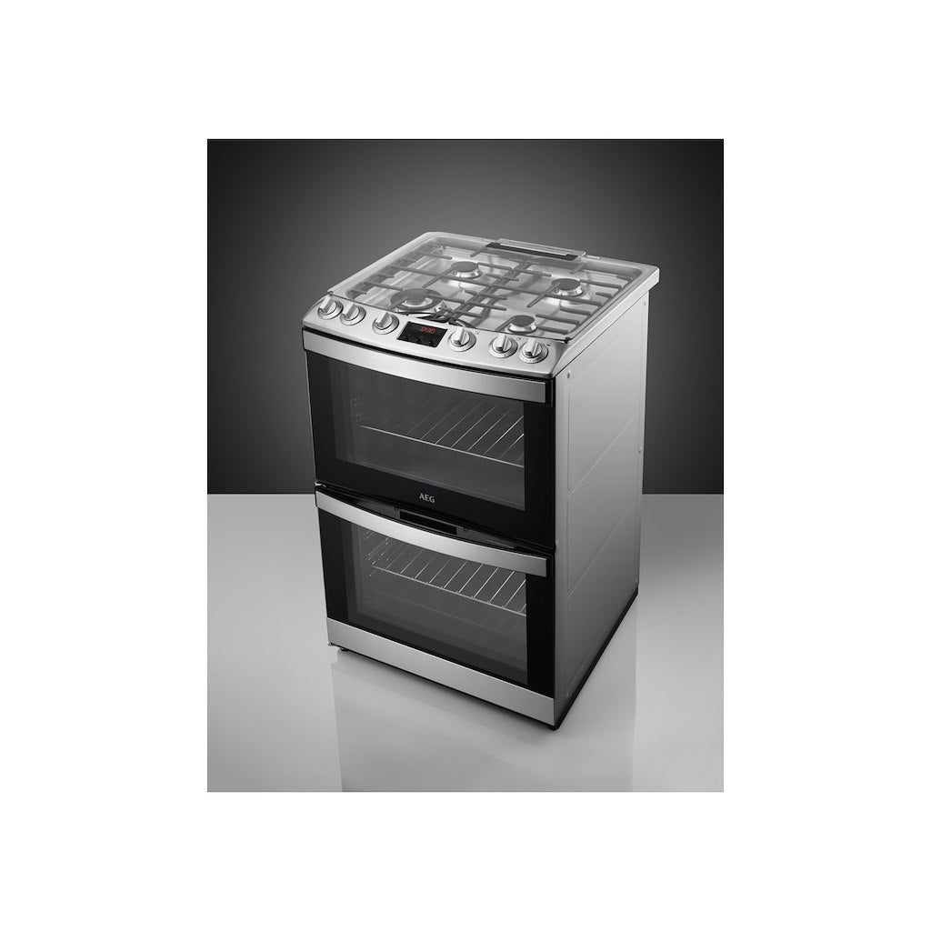 AEG CGB6130ACM Gas Cooker with Double Oven