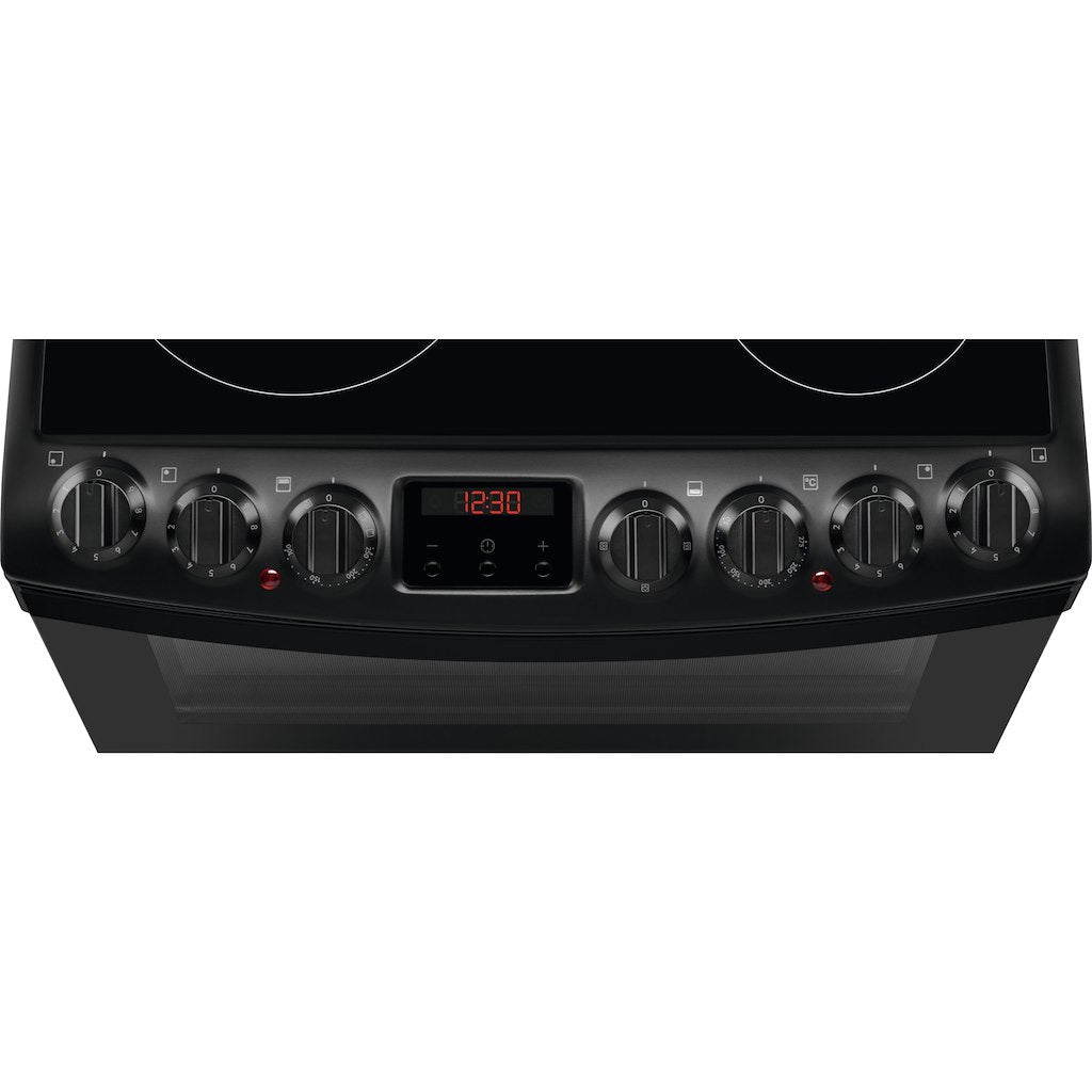AEG CCB6740MCB 6000 SteamBake Ceramic Electric Cooker with Double Oven
