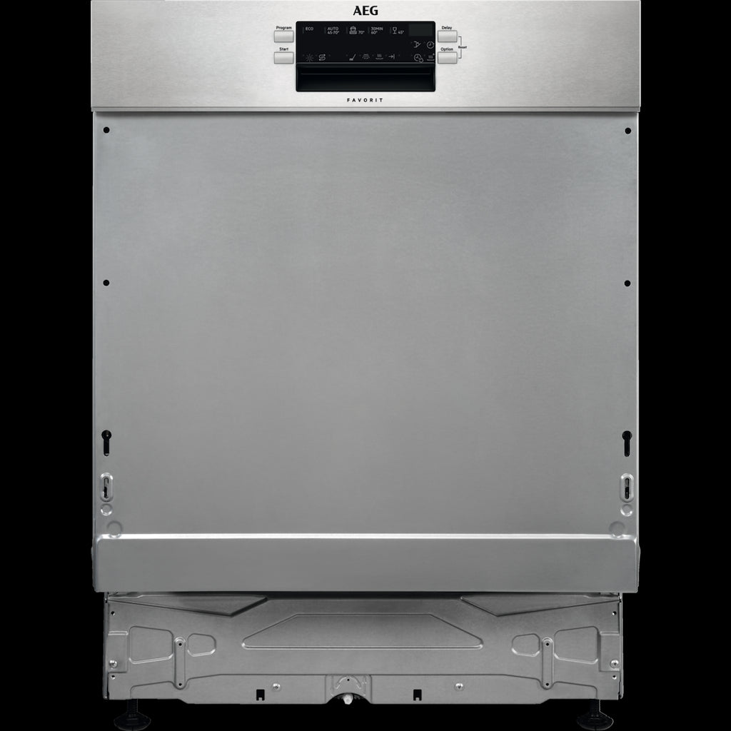AEG FEE64917ZM 6000 SatelliteClean Semi Integrated Dishwasher with AirDry Technology + 14 Place Settings