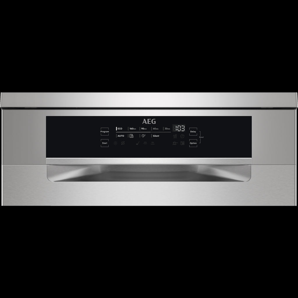 AEG FFB83707PM 8000 SprayZone Freestanding Dishwasher with AirDry Technology + 15 Place Settings