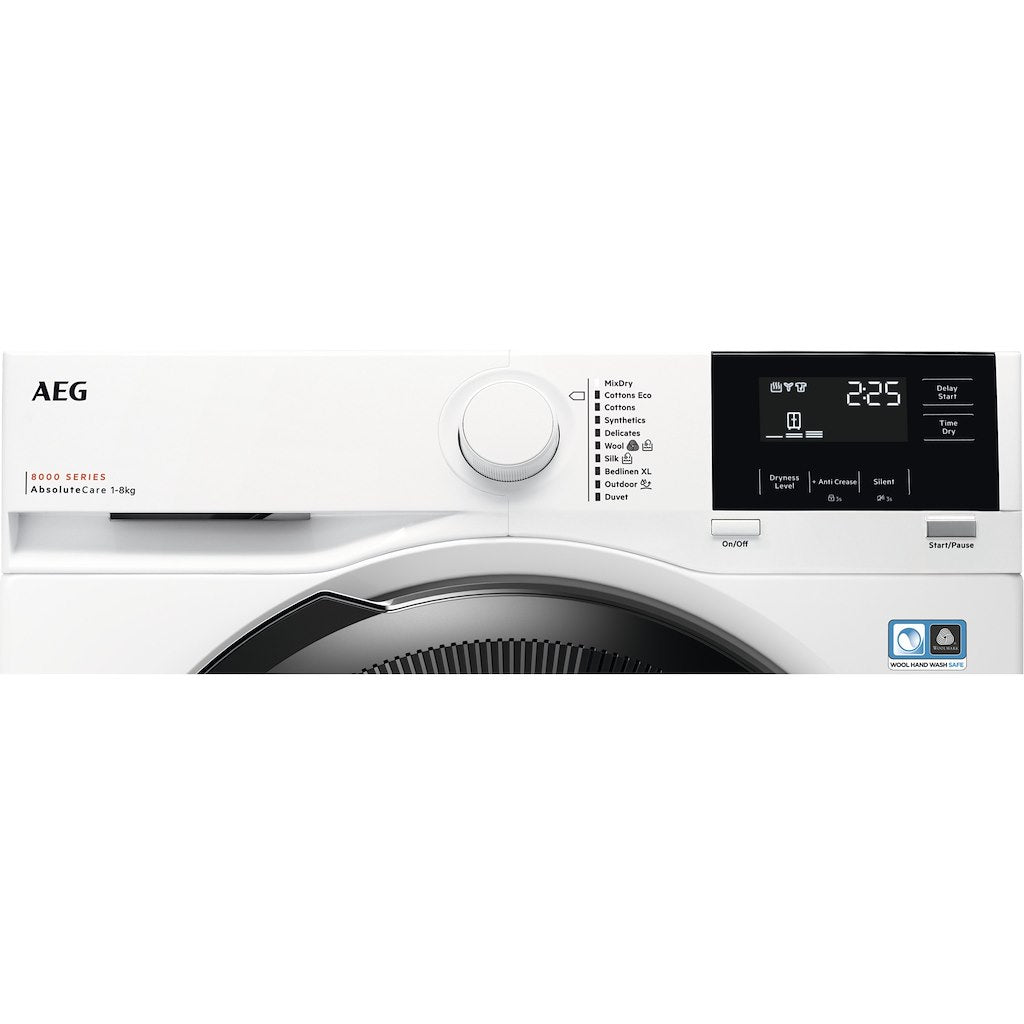 AEG TR818P4B 8000 Series 8kg Heat Pump Tumble Dryer