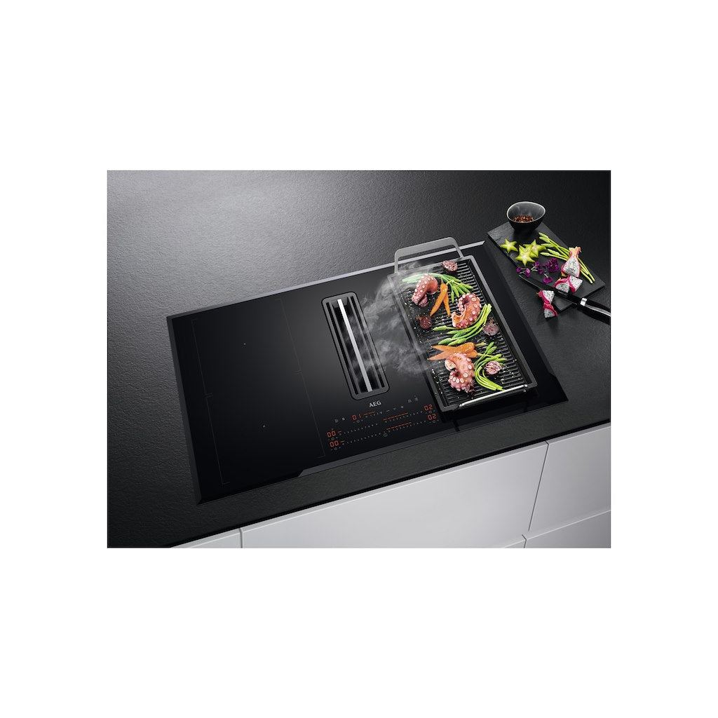 AEG CCE84751FB 83cm Recirculating Air Venting Flex Induction Hob