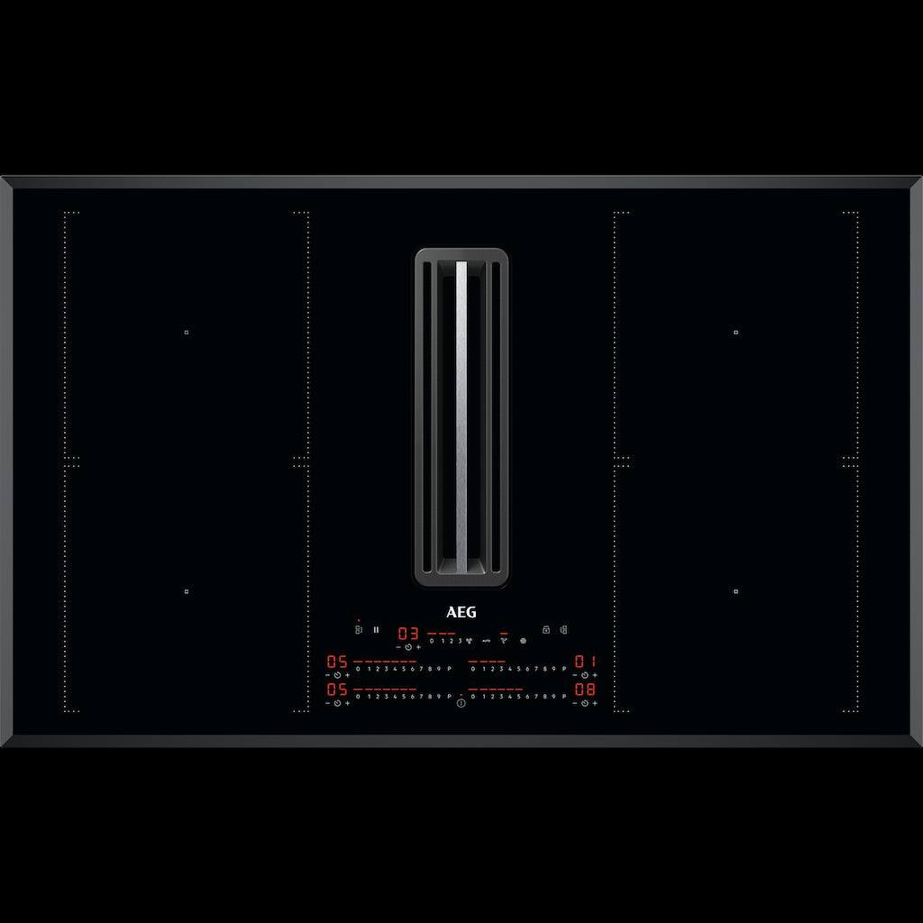 AEG CCE84751FB 83cm Recirculating Air Venting Flex Induction Hob