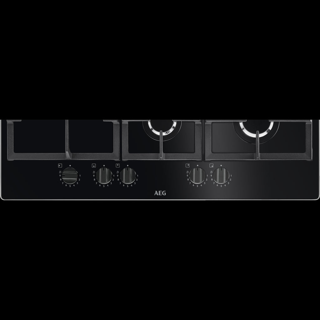 AEG HKB75820NB 6000 Gas on Glass Gas Hob