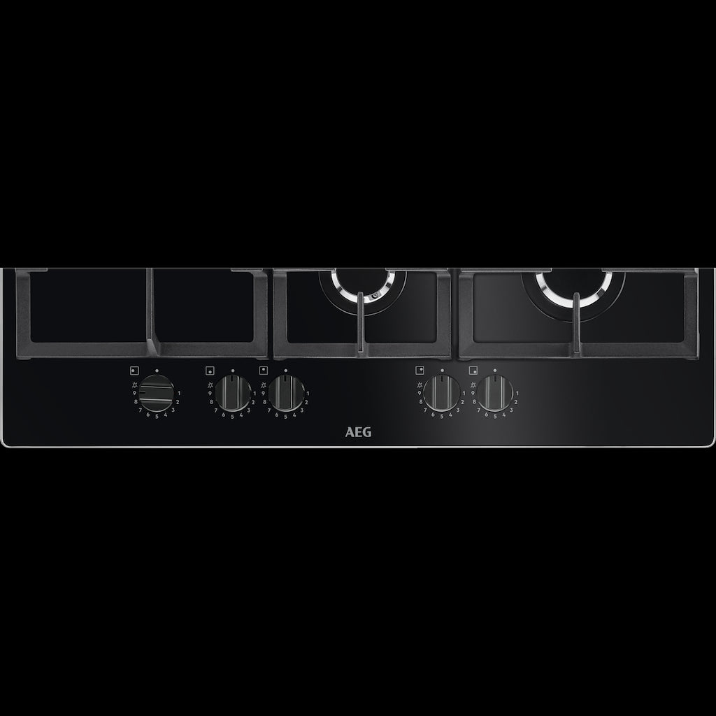 AEG HKB75820NB 6000 Gas on Glass Gas Hob