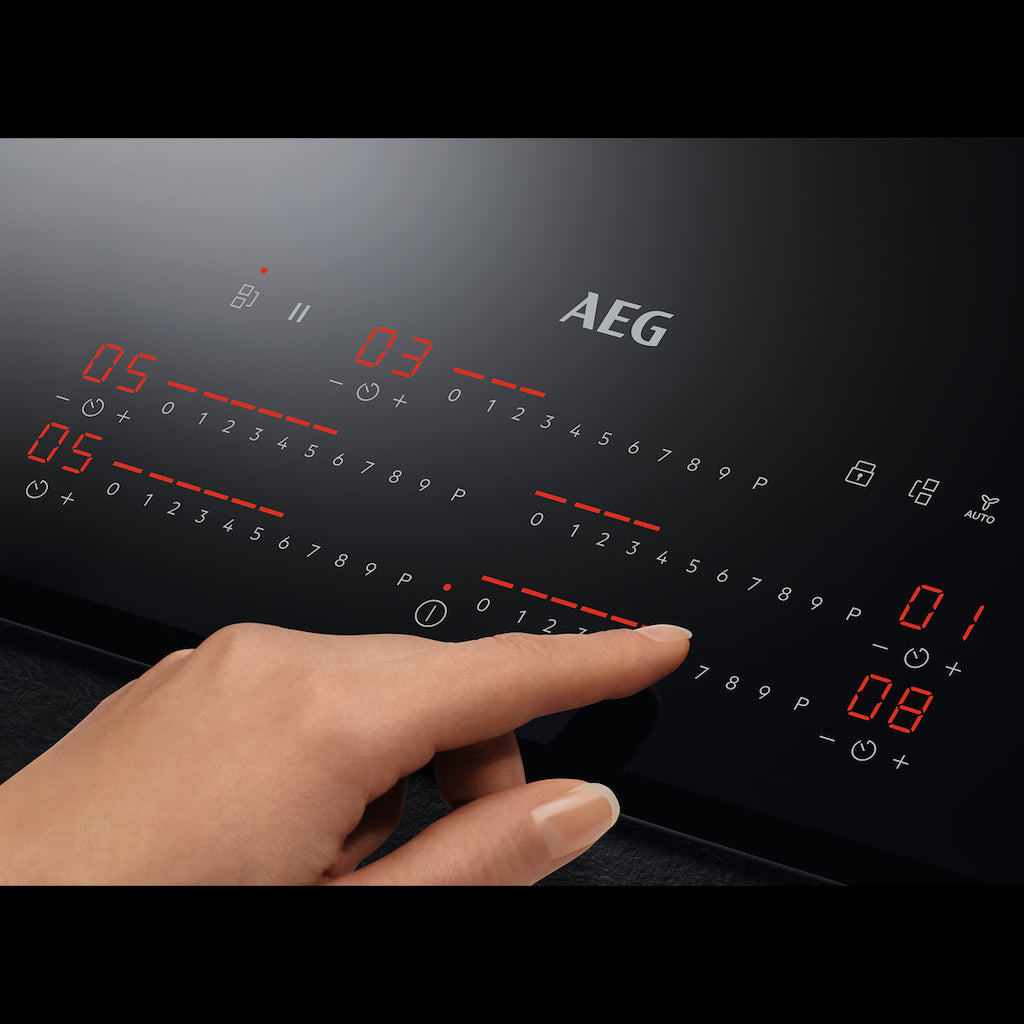 AEG IKE95751FB 6000 MultipleBridge Full Induction Hob with Hob2Hood