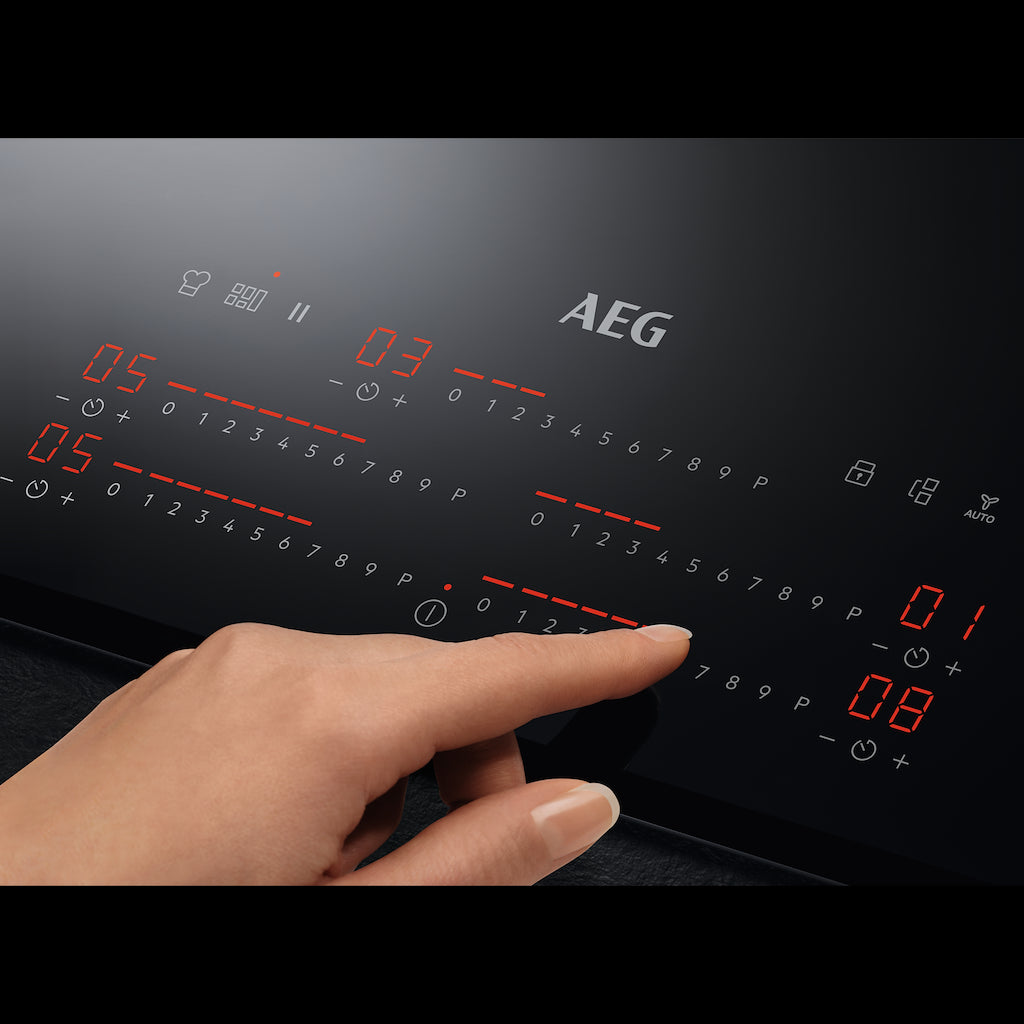 AEG IKE95751FB 6000 MultipleBridge Full Induction Hob with Hob2Hood