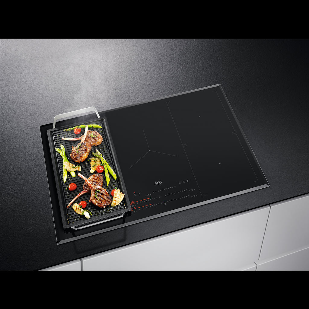 AEG IKS8575XFB 6000 MultipleBridge Full Induction Hob with Hob2Hood