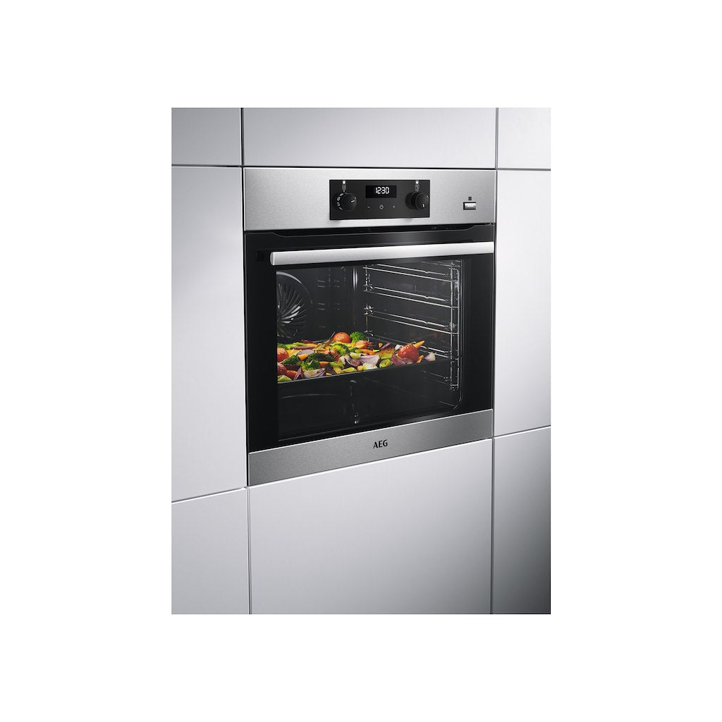 AEG BES355010M 6000 SteamBake Built-In Single Oven