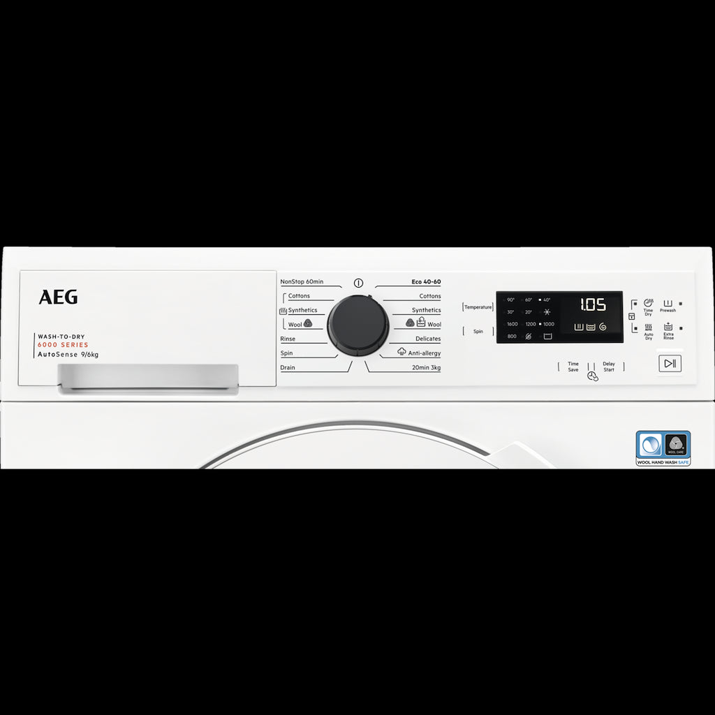 AEG LWX60966B 6000 Series 9/6kg Washer Dryer