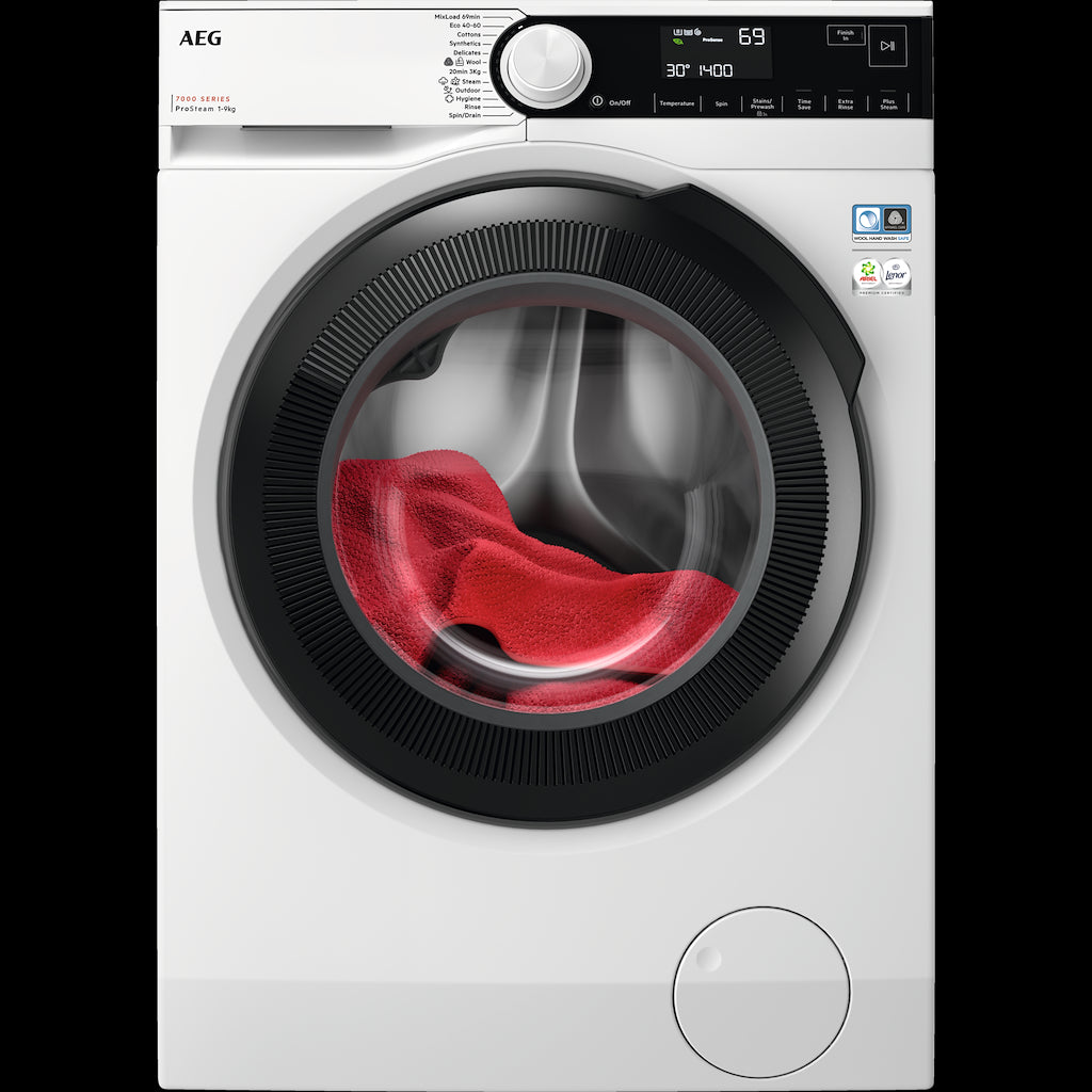 AEG LFR73944B 7000 Series Front Loading Full Size 9kg Washing Machine