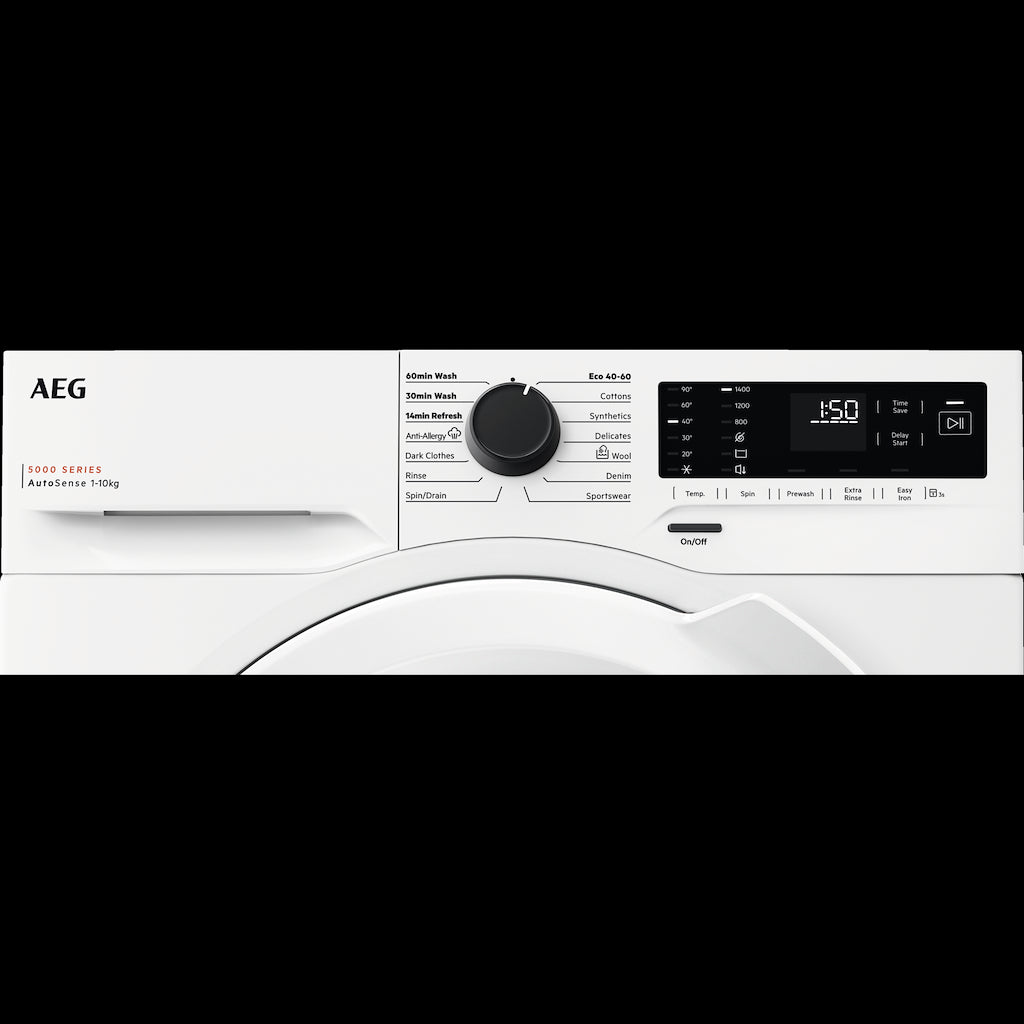 AEG LFX50142B 5000 Series Front Loading Full Size 10kg Washing Machine