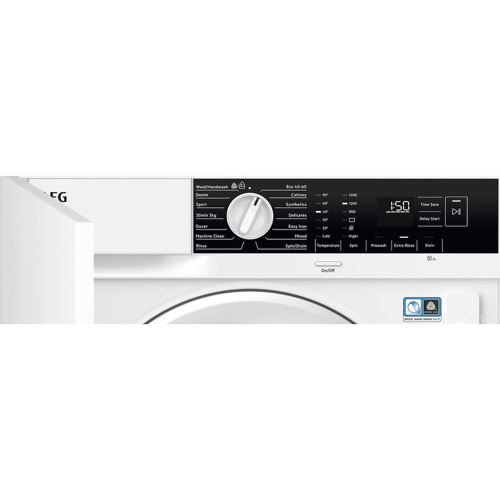 AEG LFX6G7434BI 6000 Series Front Loading Full Size 7kg Washing Machine