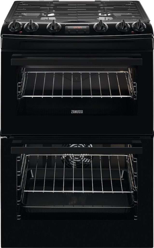 Zanussi ZCK66350BA 60cm Dual Fuel Cooker