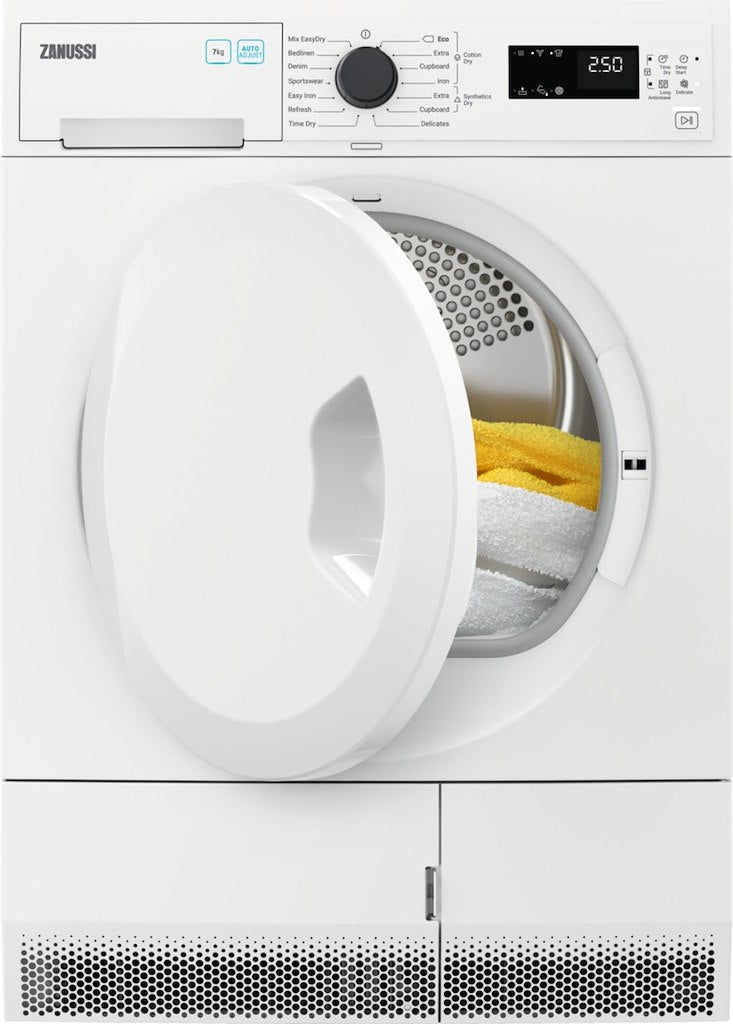 Zanussi ZDC72B4SW Freestanding 7kg Condenser Tumble Dryer