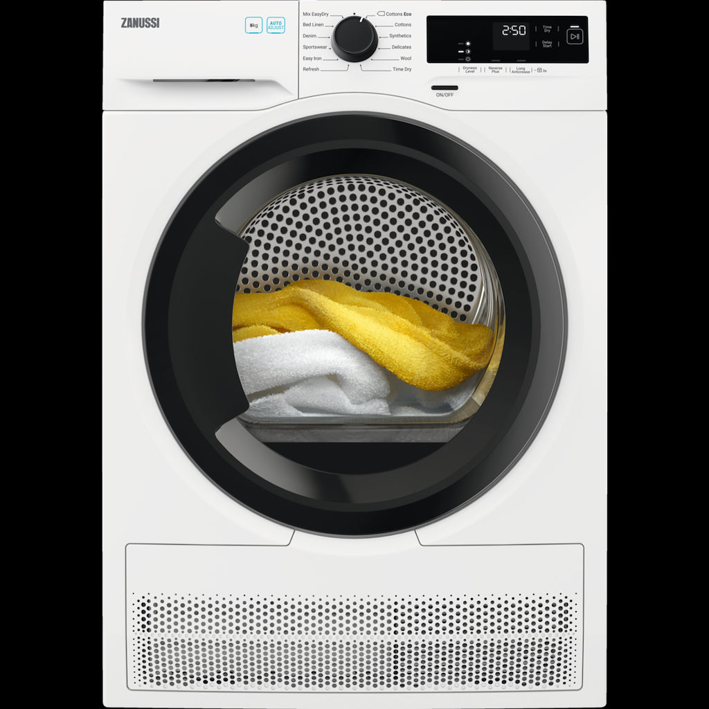 Zanussi ZDH87A2DG Freestanding 8kg Heat Pump Tumble Dryer