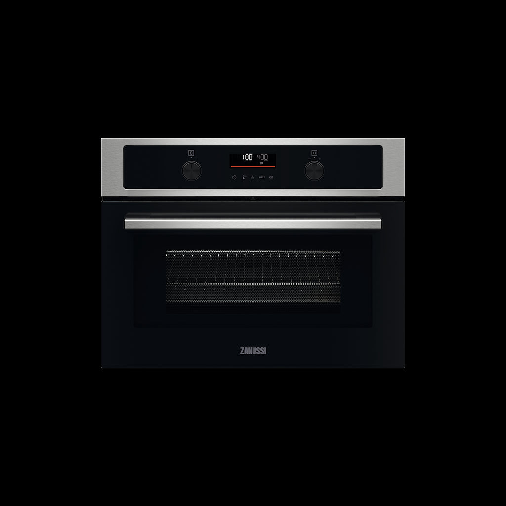 Zanussi Series 60 ZVENM7XN Quick Cook Built-In Compact Combi Oven with Microwave