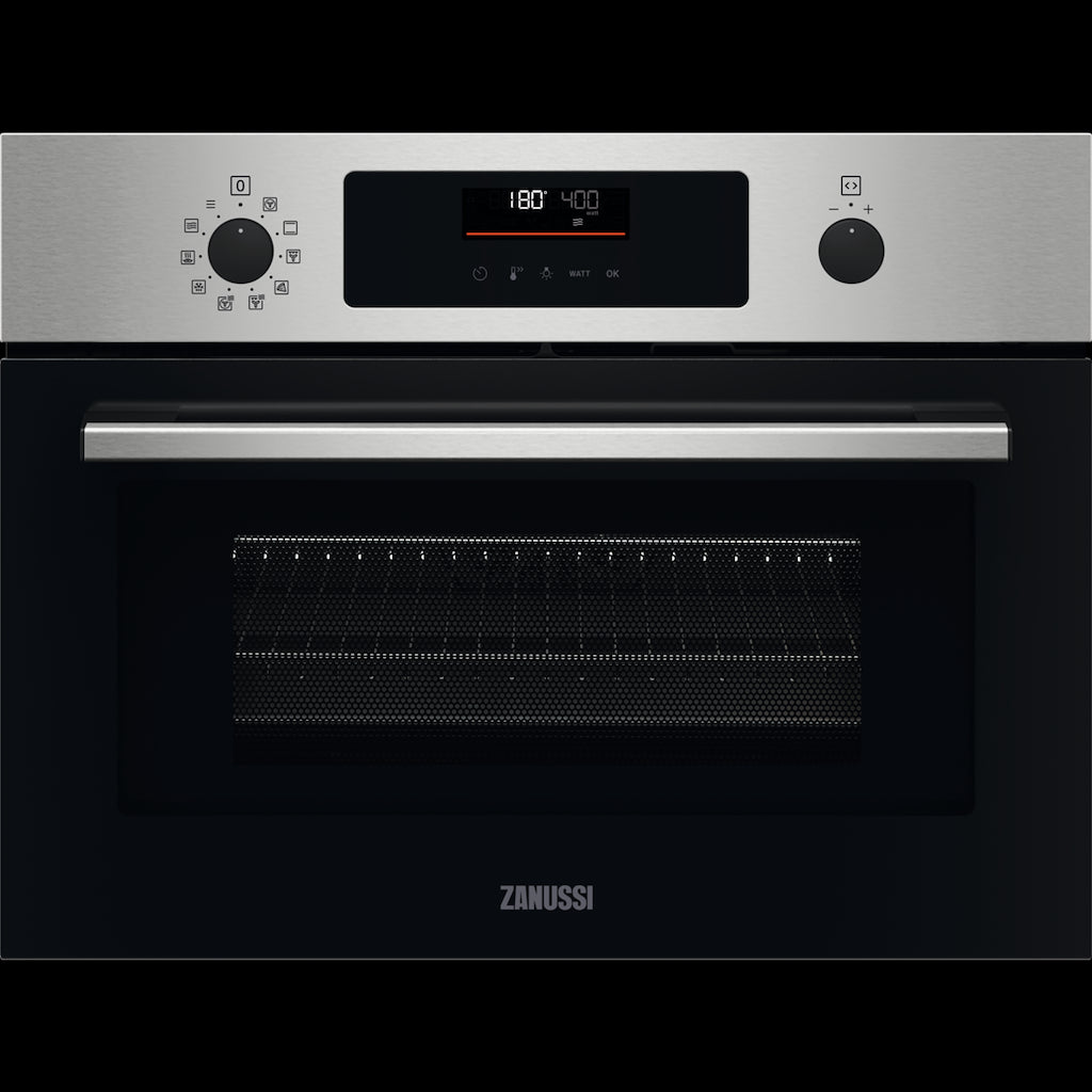 Zanussi Series 60 ZVENM6XN Built-In Compact Combi Oven with Microwave