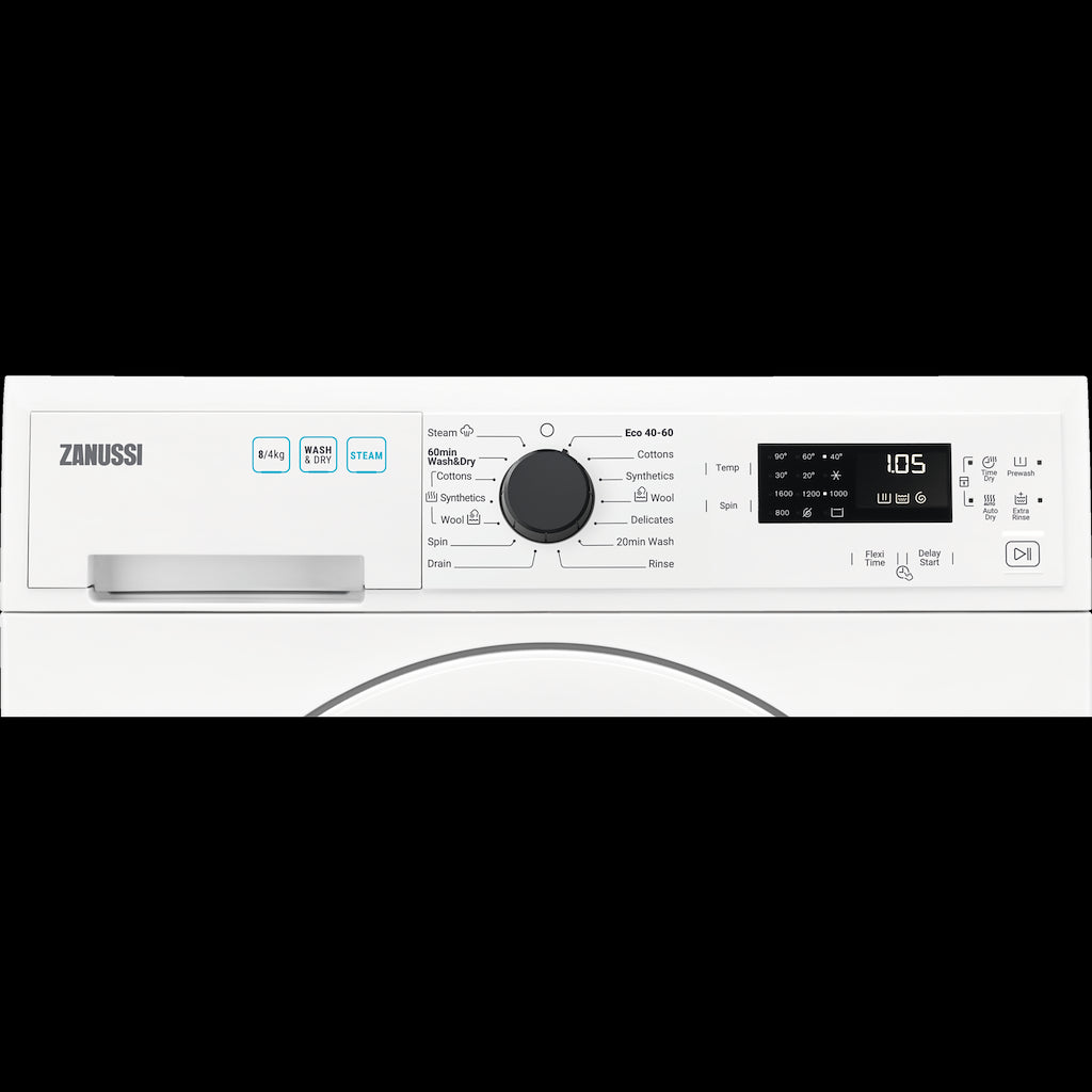 Zanussi ZWD86SB4PW Freestanding 8/4kg Washer Dryer
