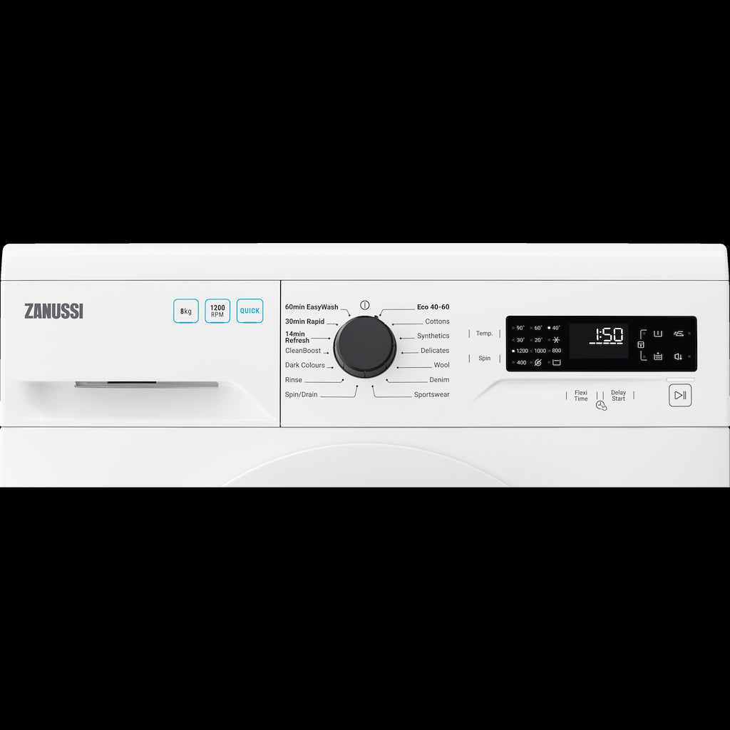 Zanussi ZWF824B3PW Freestanding 8kg Washing Machine