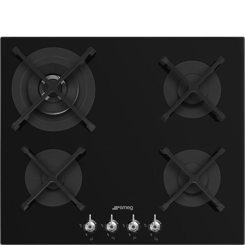 p60 cm gas hob GlassOnSteel Classica