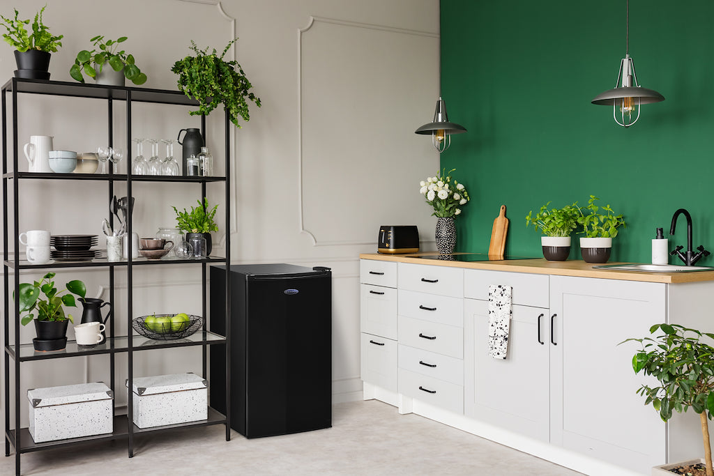 Iceking RL114BK Undercounter Larder Fridge in Black