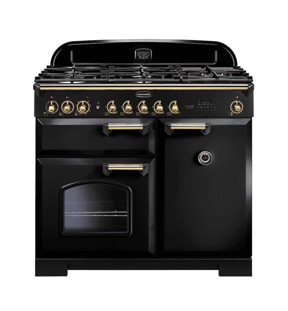 Rangemaster CDL100DFFBL/B 100cm Dual Fuel Range Cooker