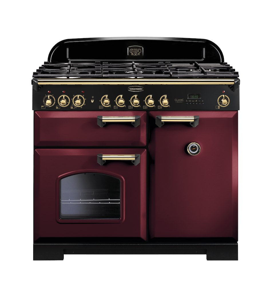 Rangemaster CDL100DFFCY/B 100cm Dual Fuel Range Cooker