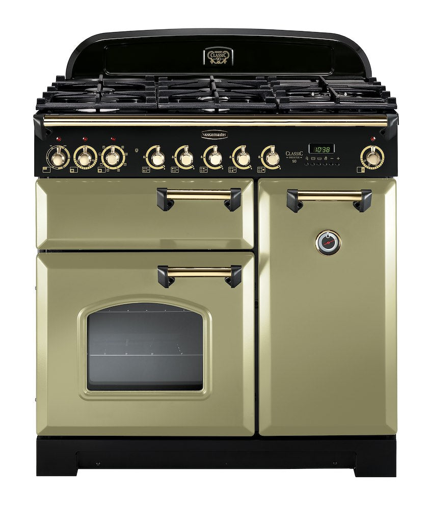 Rangemaster CDL90DFFOG/B 90cm Dual Fuel Range Cooker