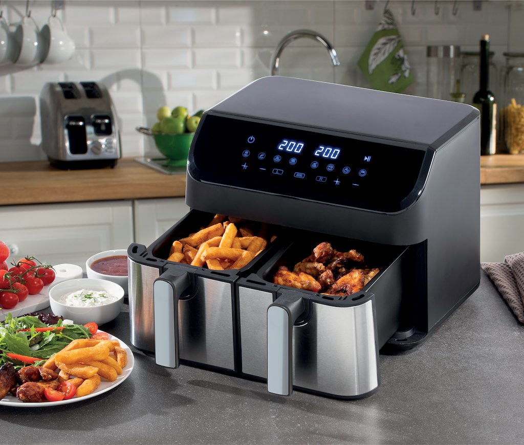 Daewoo SDA2616GE xl 9L Digital Double Drawer Air Fryer
