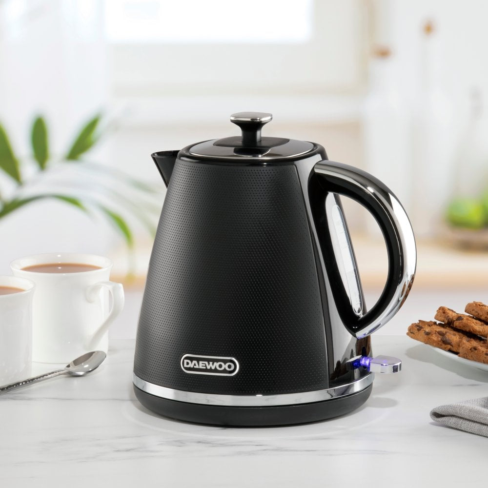 Daewoo SDA2624GE Stirling 1.7L 3KW Pyramid Kettle Black