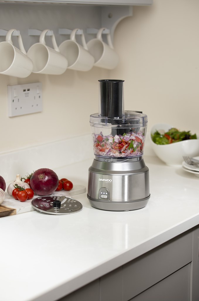 Daewoo SDA2651GE Stainless Steel Cordless Pro Food Processor