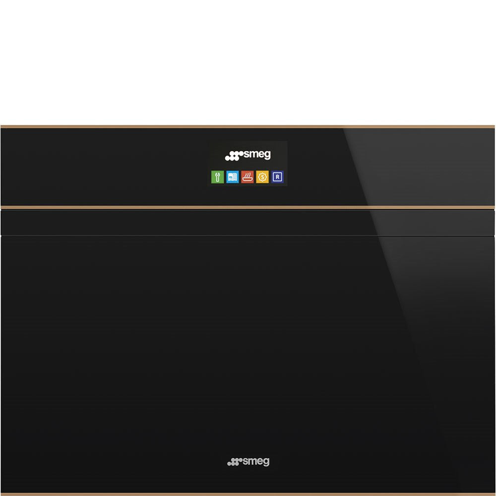 Smeg SF4604PMCNR Combi-Microwave Oven, Black