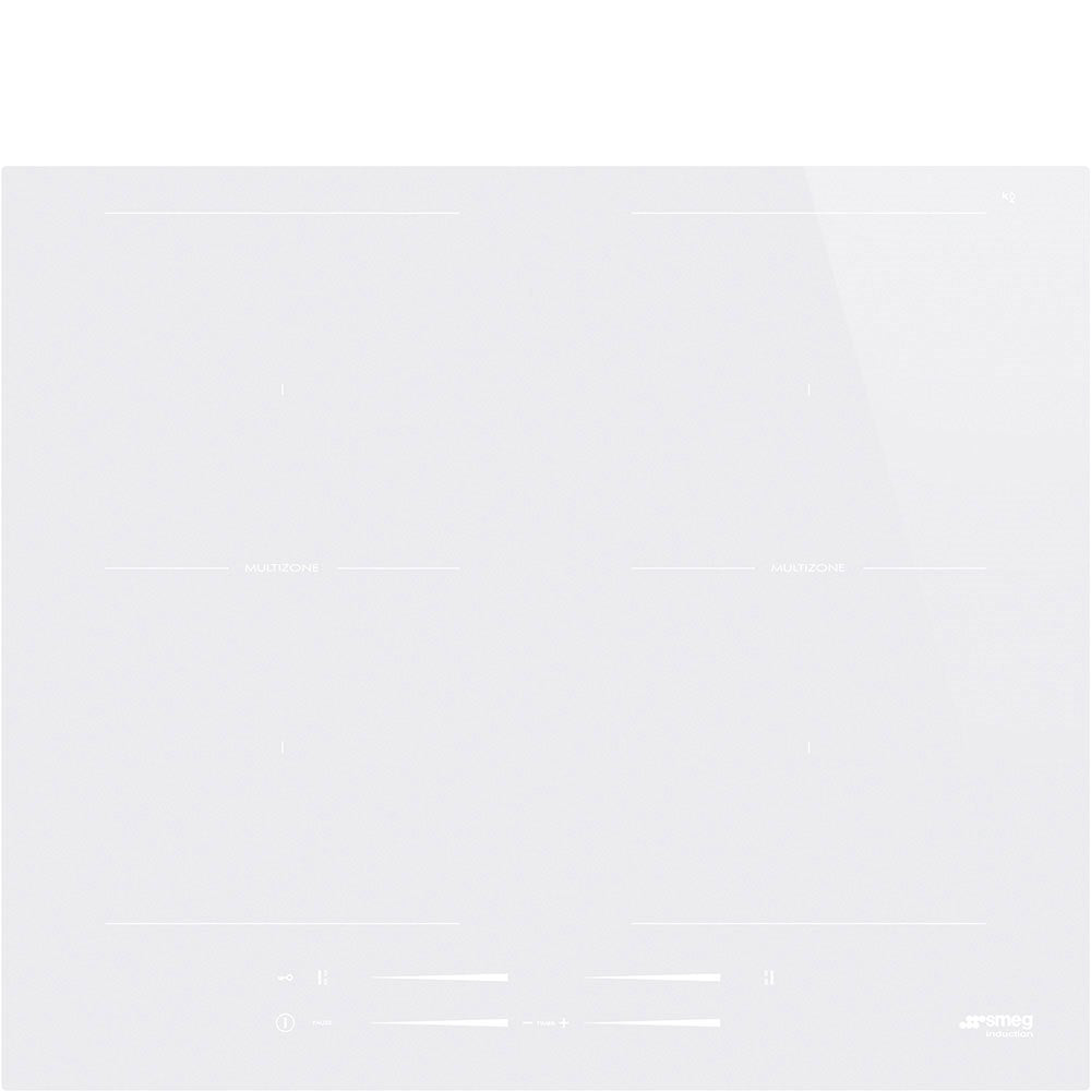60 cm Induction Hob Intuitive Slider WHITE, 4 zones, 2 MultiZone, ECO-Logic, straight edge