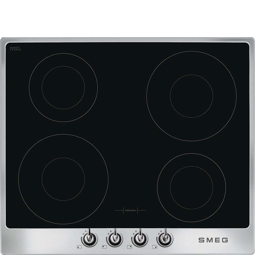 Induction hob 60 cm -Knobs- Victoria stainless steel