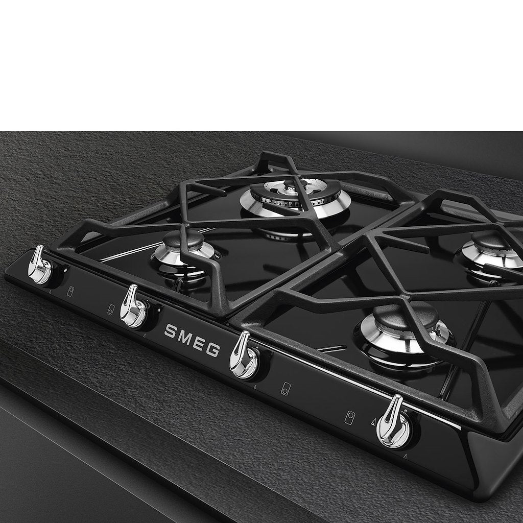 60 cm gas hob black