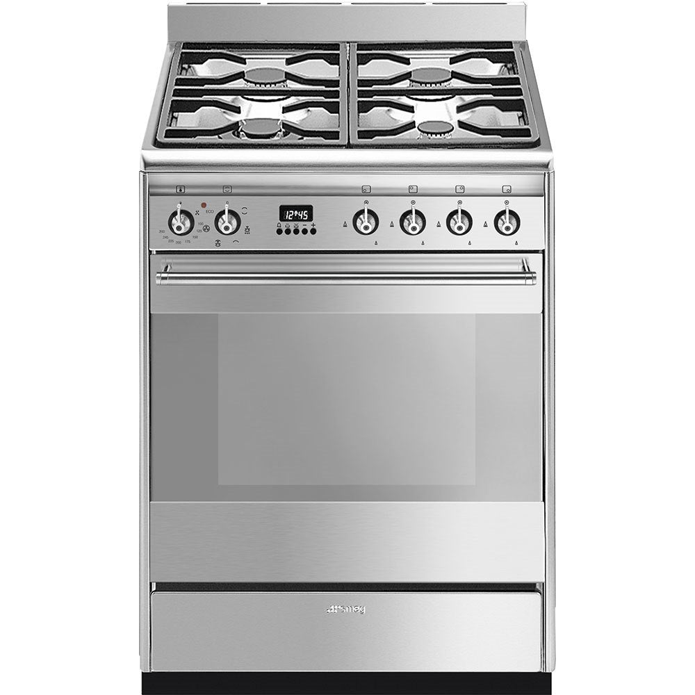 freestanding cooker, 60x60, stainless steel