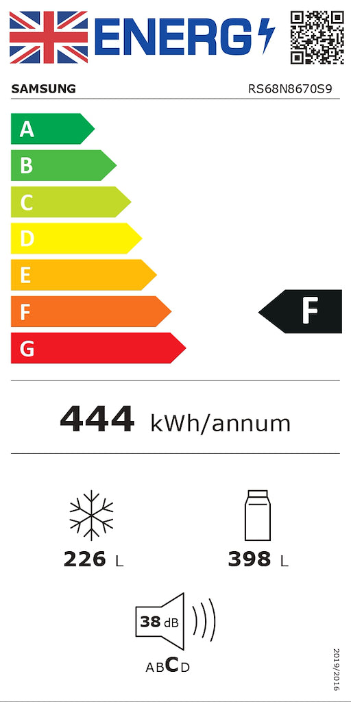 RS8000 3-Door American Style Fridge Freezer