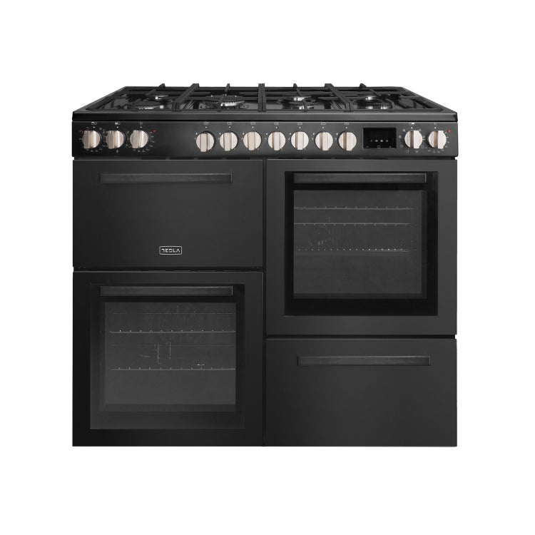 Tesla - T100MCDFRCB - 100cm Multi Cavity Dual Fuel Range