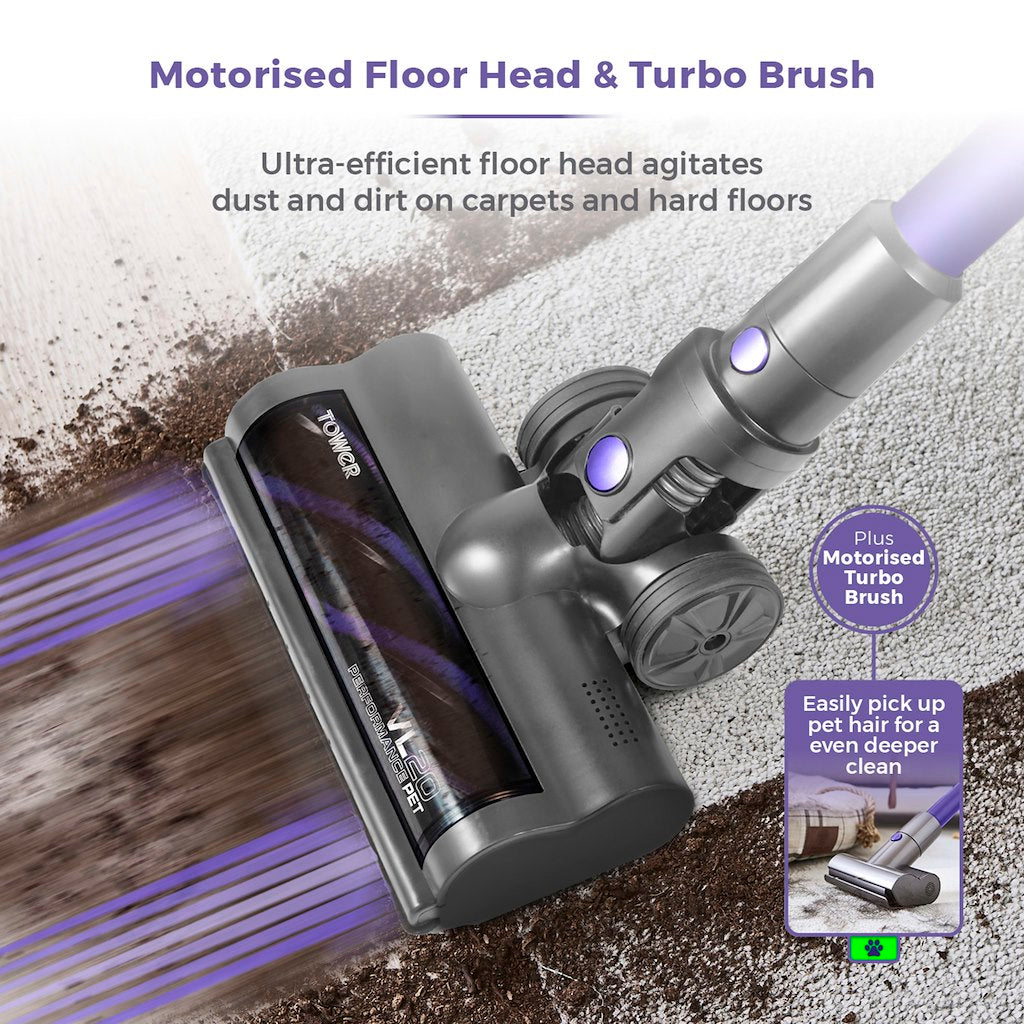 Tower T513006PETS VL20 Pets Corded Stick Vacuum Cleaner