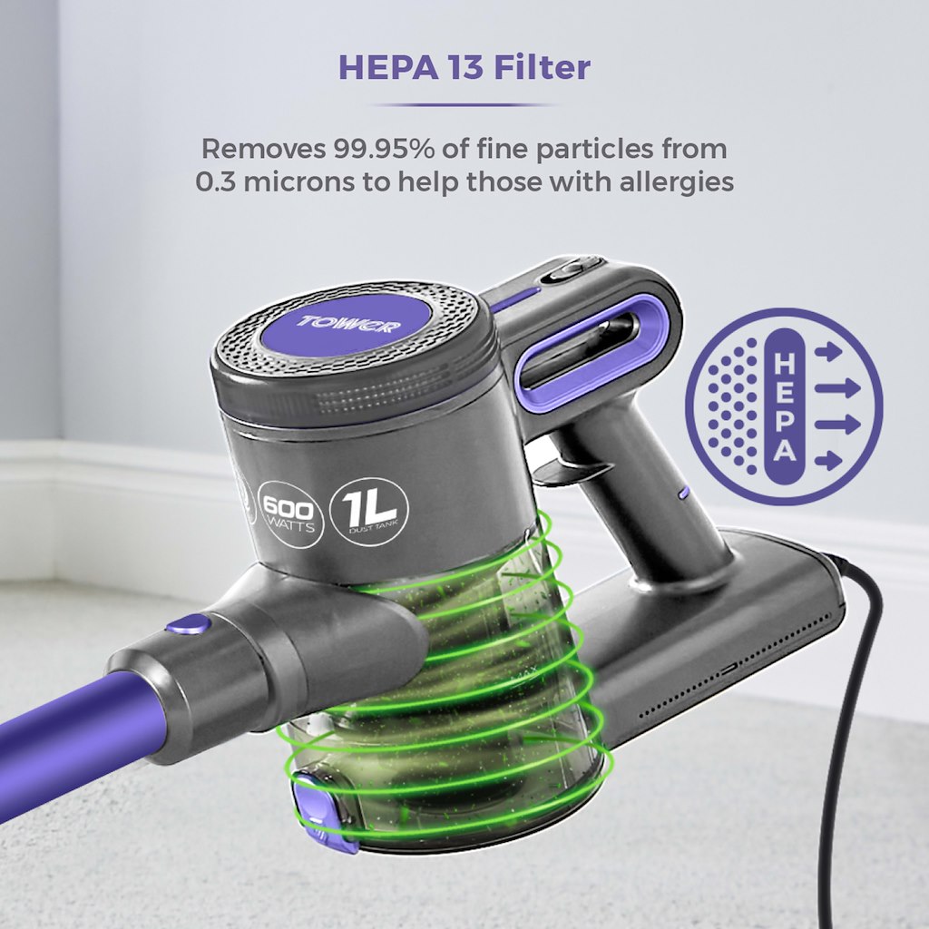 Tower T513006PETS VL20 Pets Corded Stick Vacuum Cleaner