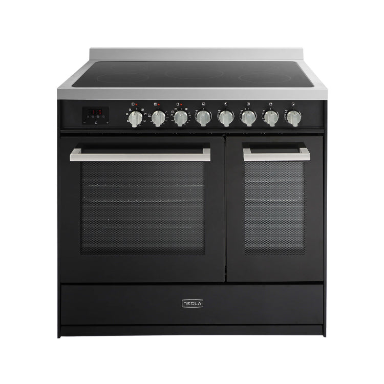 Tesla - T90DCRCB - 90cm Double Cavity Electric Range