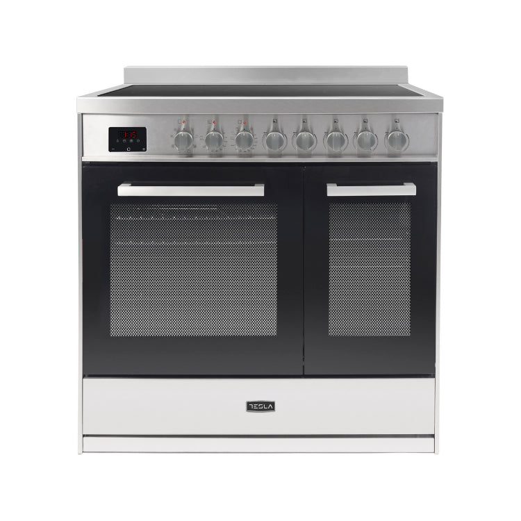 Tesla - T90DCRCSS - 90cm Double Cavity Electric Range