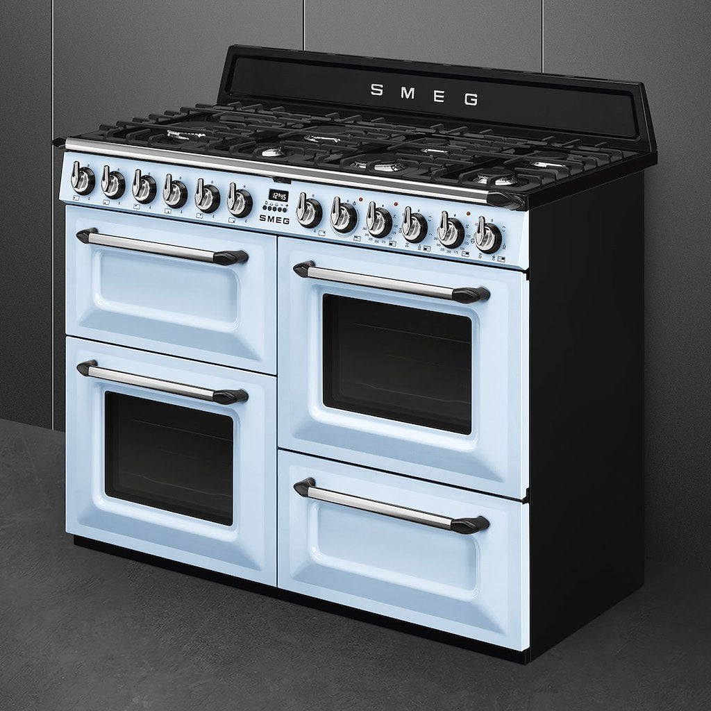 cuc Victoria, 110cm, 3 forni, piano 7F gas, azzurra