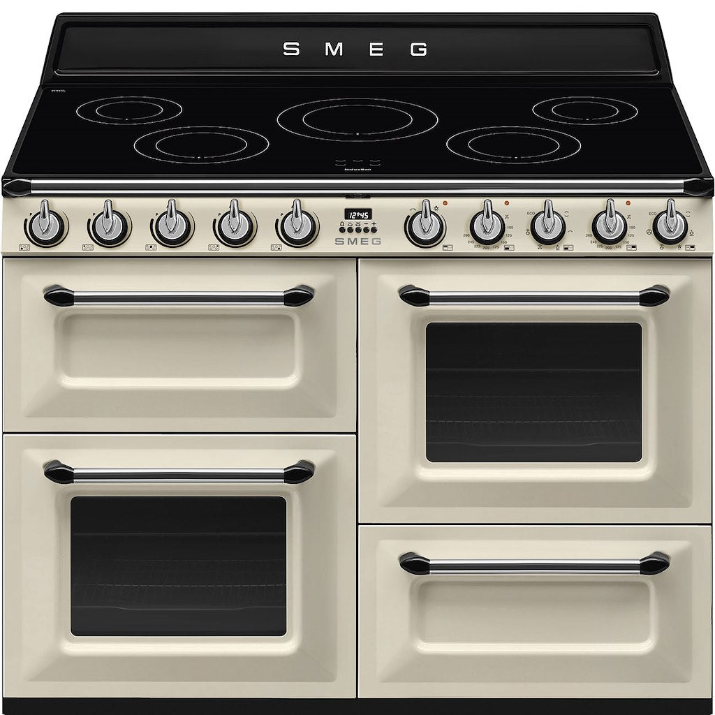 Victoria cooker, 110cm, triple cavity, induction hob, MF oven, cream