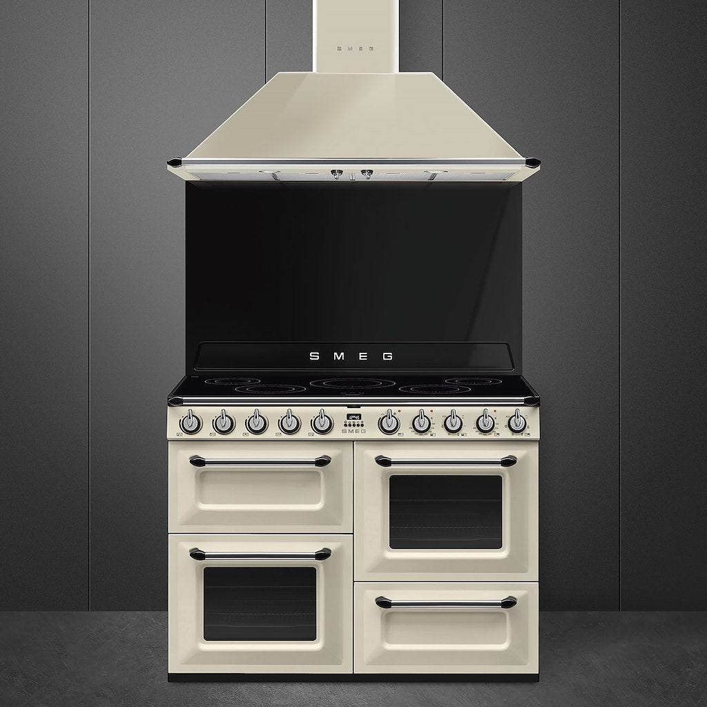 Victoria cooker, 110cm, triple cavity, induction hob, MF oven, cream
